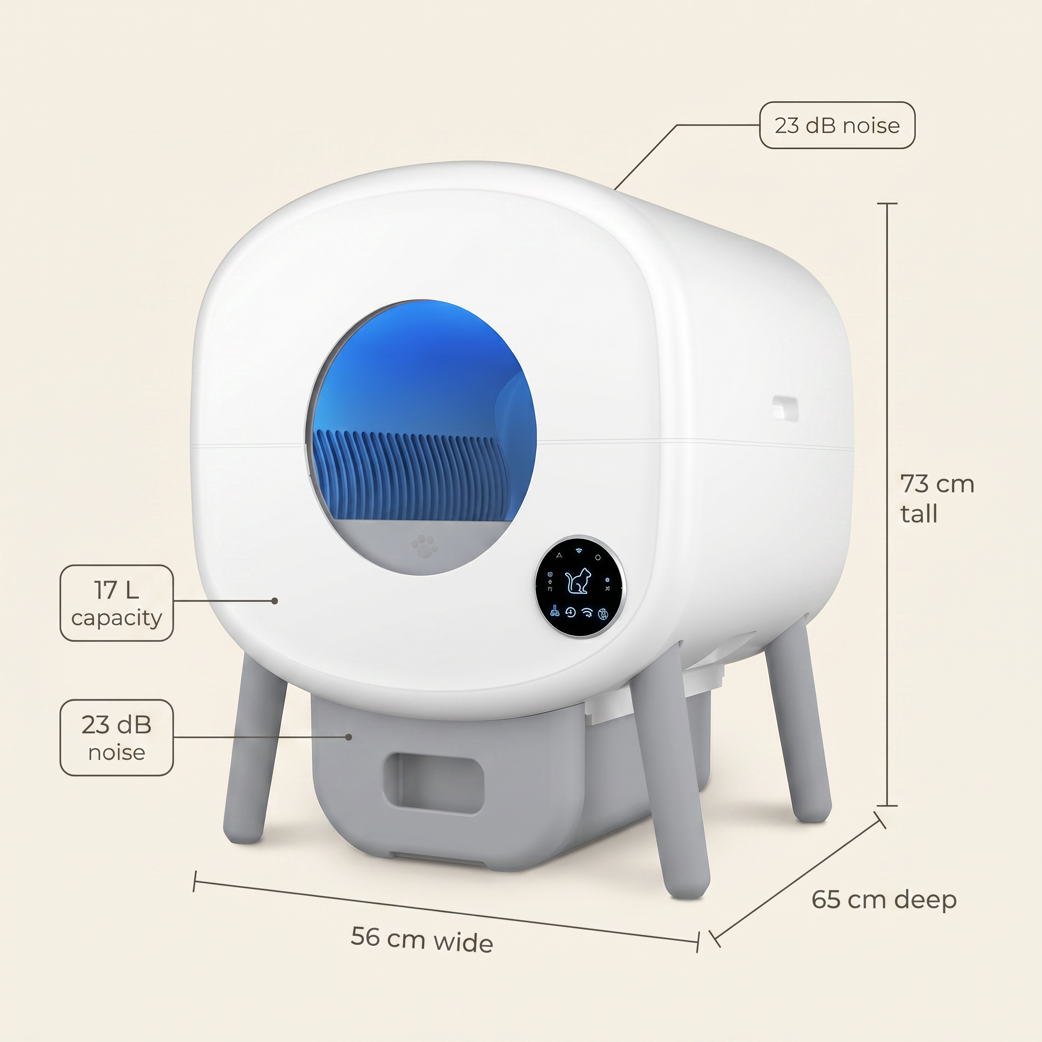 BeCat self-cleaning litter box